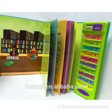 FDT customized children picture books with sound effects electronic talking book